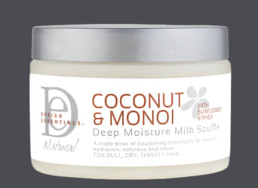 Soufflé au lait hydratant profond à la noix de coco et au monoï 12 oz