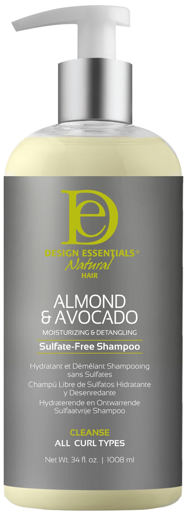 Shampoing démêlant à l'amande et à l'avocat