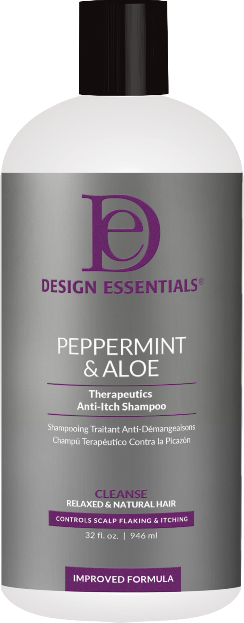 Shampooing anti-démangeaisons à la menthe poivrée et à l'aloès