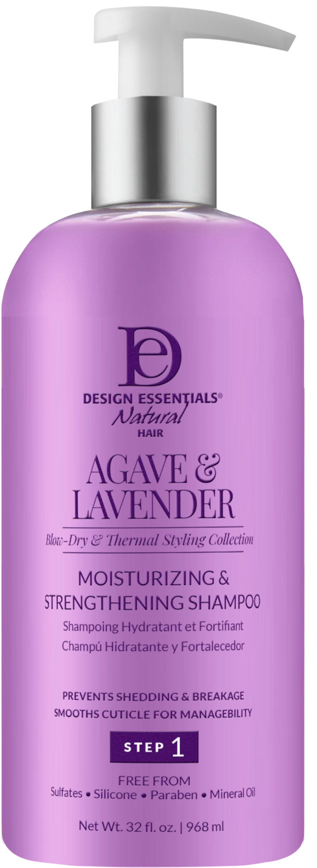Shampoing hydratant et fortifiant à l'agave et à la lavande