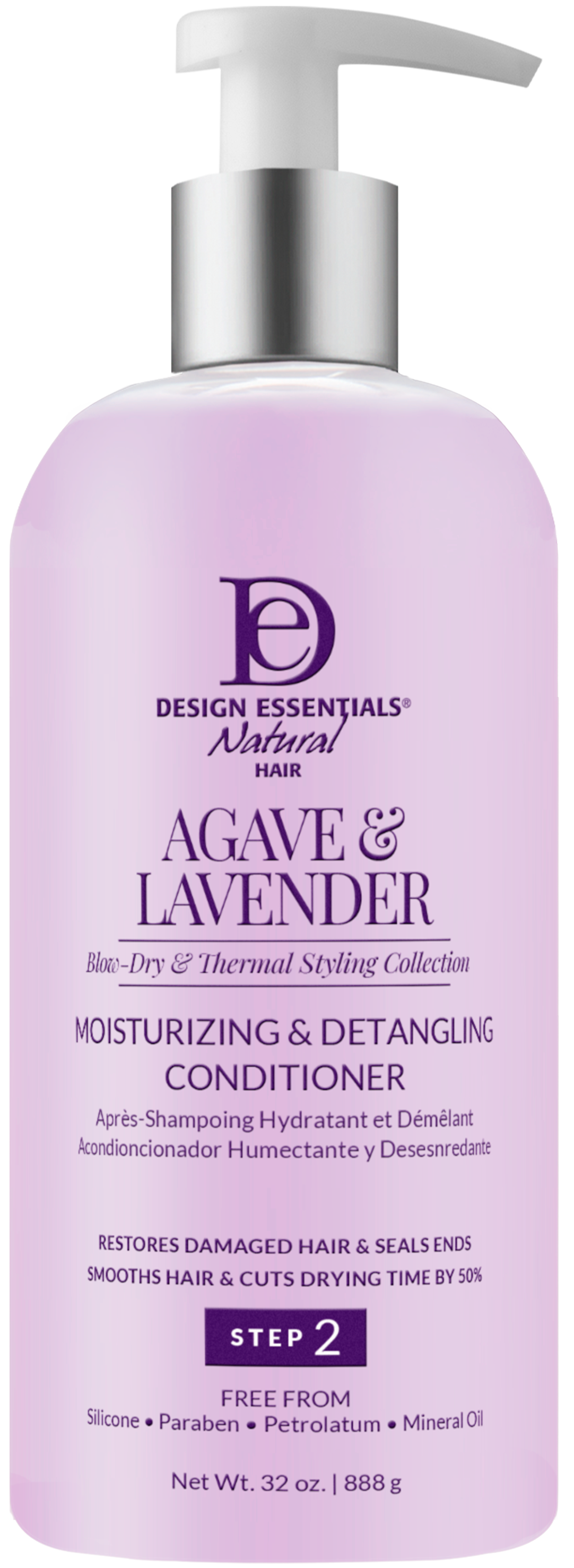 Après-shampoing hydratant et démêlant à l'agave et à la lavande